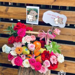 Giỏ Hoa Trái Cây cơ bản 034