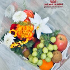 Giỏ Hoa Trái Cây dịp chúc mừng 008
