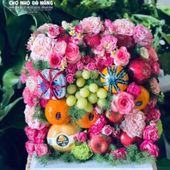 Giỏ Hoa Trái Cây dịp chúc mừng 009