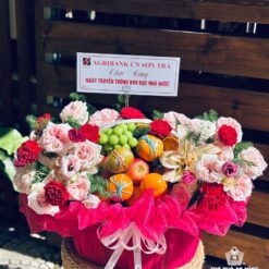 Giỏ Hoa Trái Cây dịp chúc mừng 012