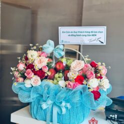 Giỏ Hoa Trái Cây dịp chúc mừng 007