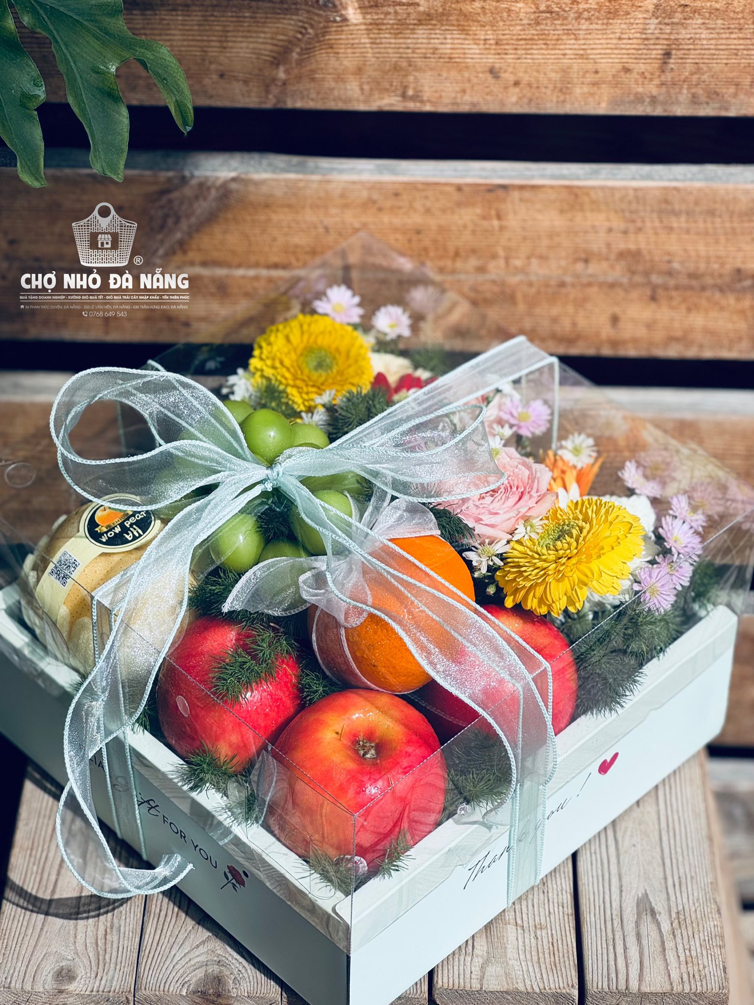 Giỏ Hoa Trái Cây Ngày Rằm