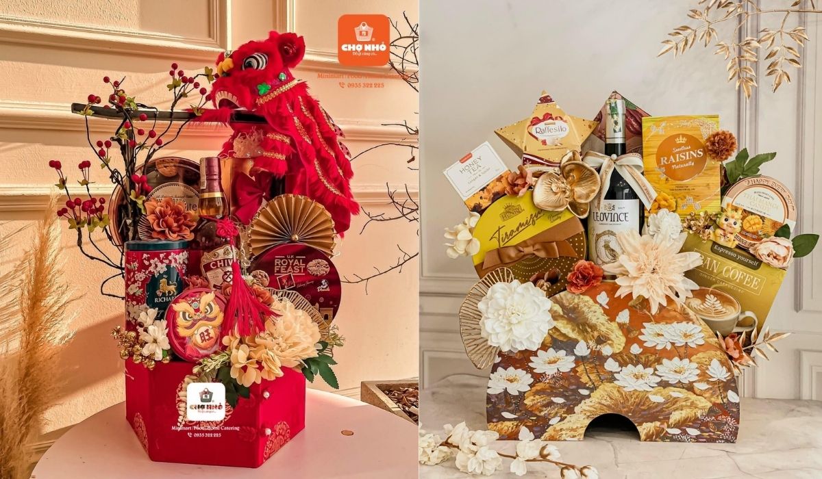 Bí quyết trang trí giỏ quà Tết đẹp và tinh tế